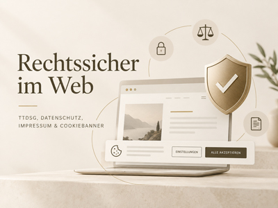 Rechtssichere Website mit TDDDG, DDG, Datenschutz und Cookiebanner Rechtssichere Website mit TDDDG, DDG, Datenschutz und Cookiebanner